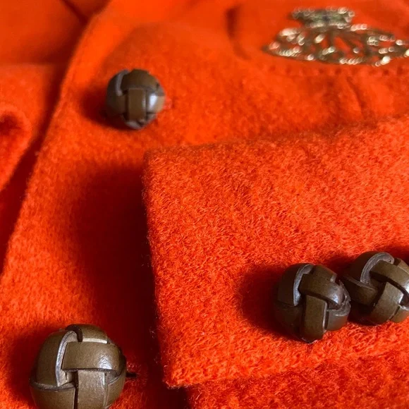 VTG Ralph Lauren Wool Crest Equestrian Blazer 4 – Heritage Academia Persimmon - Picture 4 of 8